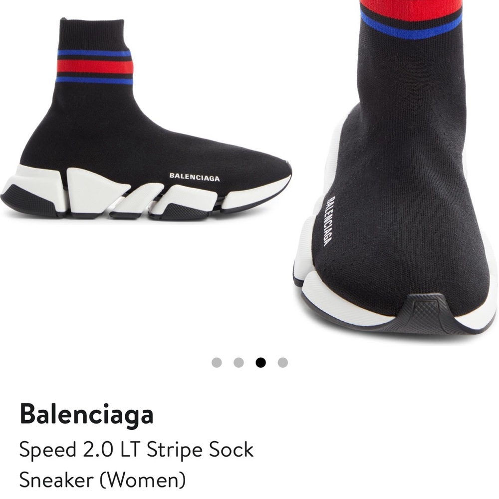 Balenciaga speed 2.0 LT stripe sock sneaker